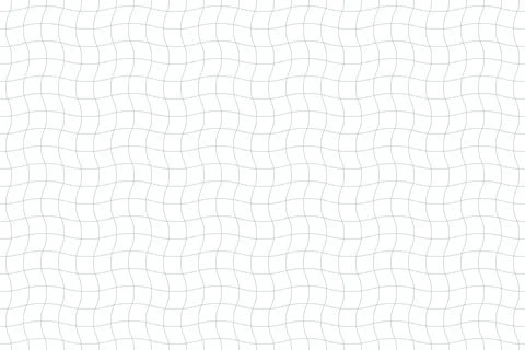 A wavy grid of thin teal lines creates a seamless geometric pattern on a wh.. Illustrazione stock
