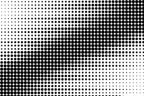Wavy Halftone Dot Pattern Background Stock Illustration