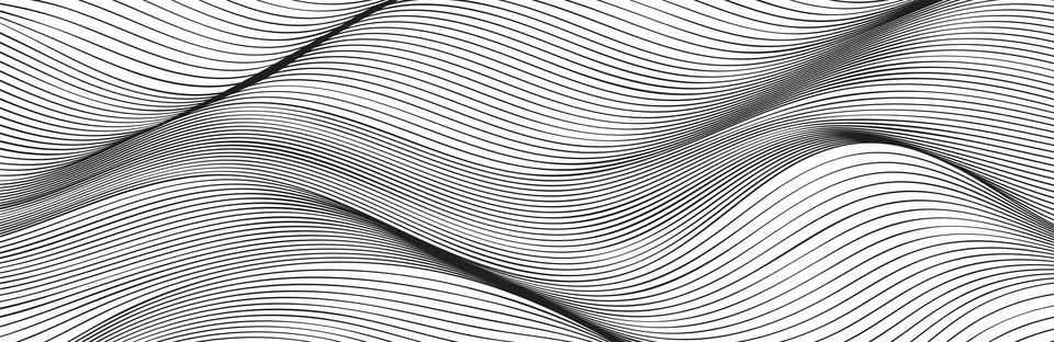 Wavy horizontal pattern for background Stock Illustration