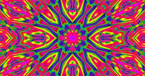 Wavy Hypnotic Liquid Waves Trippy Meditation Pattern Background 库存插图