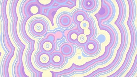 Wavy iridescent geometric motion surface. 3d render seamless loop animation HD Stock Footage 138033978