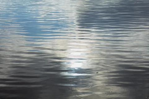 Wavy lake surface. Stock Photos