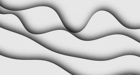 Wavy Layered Shadow Pattern Stock Illustration