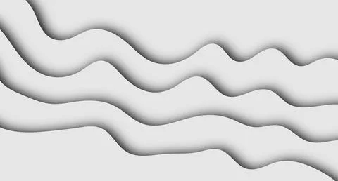 Wavy Layered Shadow Pattern Stock Illustration