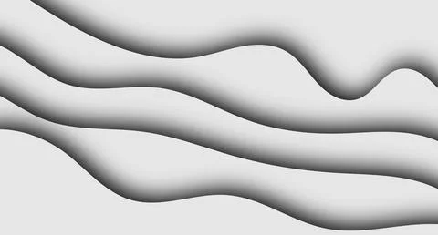 Wavy Layered Shadow Pattern Stock Illustration