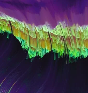 Wavy layers of different colors on solid sheet of wallpaper Stock Illustration