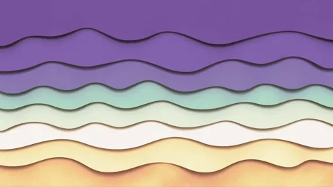 Wavy layers transition with color gradient background. Stock Footage 340459838