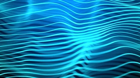 Wavy light blue lines Stock Footage 82252561