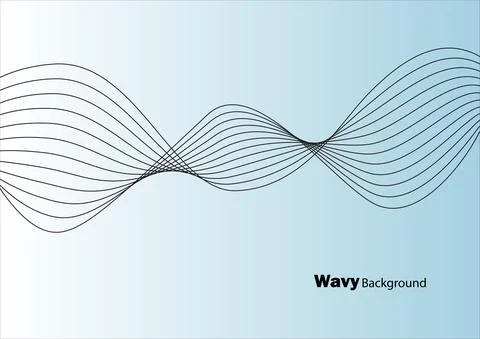 Wavy line abstract background. Stock Illustration