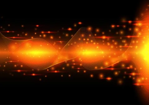 Wavy line. Abstract Technology background Hi-tech. vector illustration. Stock Illustration