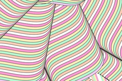 Wavy line art creative modern abstract vector background design イラスト素材
