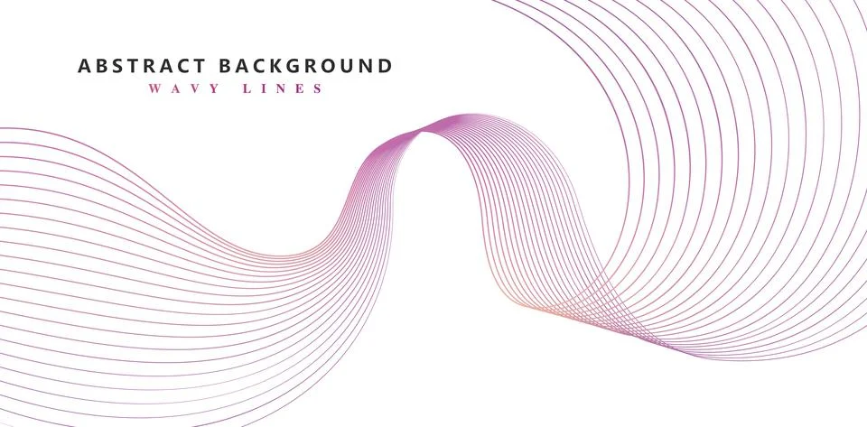 Wavy line background Stock Illustration