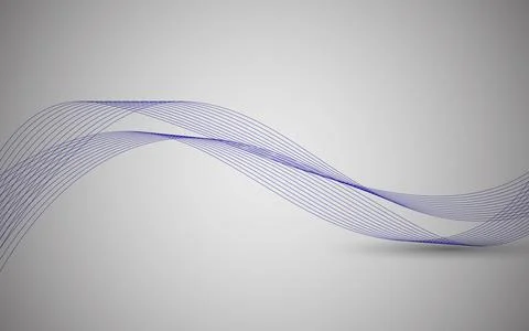 Wavy Line Design Isolated on Abstract Background 스톡 일러스트