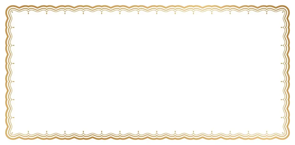Wavy line frame Stock Illustration