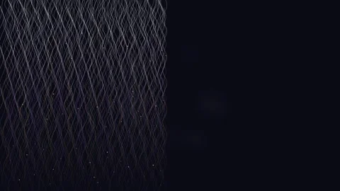 Wavy Line Particle Network Loop - Elegant Dark Minimal Tech Backdrop 動画素材 341786759