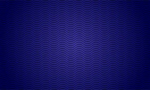 Wavy Line Pattern  Light Blue Waves on Dark Symmetrical Background 스톡 일러스트