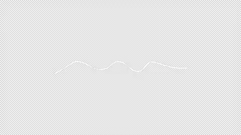 Wavy Line Sketch Style Alpha Animation Stock Footage 242512143