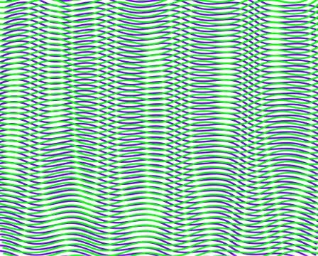 Wavy linear abstract texture in trendy mint green halftones glow effect. Stock Illustration