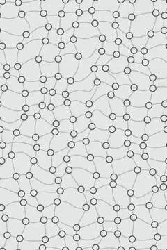 Wavy linear stripes with dots Stock Illustration