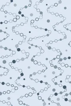 Wavy linear stripes with dots Stock Illustration