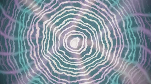 Wavy lines and circles create a colorful pattern with light effects Video stock 337386112
