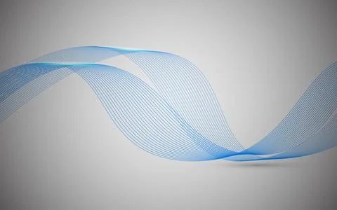 Wavy lines background. Vector illustration. Illustrazione stock