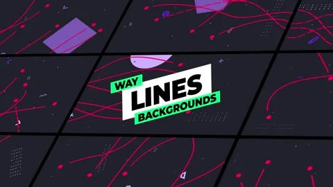 Wavy Lines Backgrounds Stock After Effects