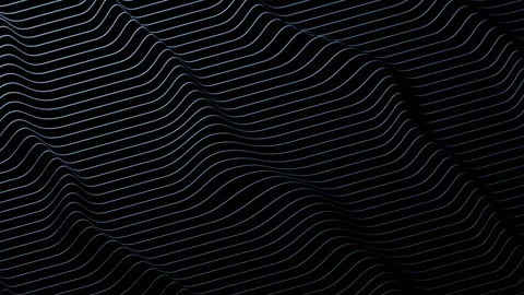 Wavy lines on a black background loop animated Stock Footage 322507807