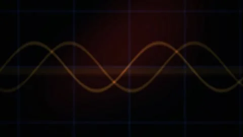 Wavy lines on black background technology. Stock Footage 335117048