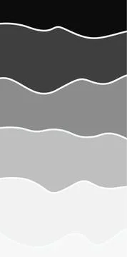 Wavy lines in black gray and white show a simple design Stock Illustration