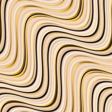 Wavy lines color seamless pattern Stock Illustration