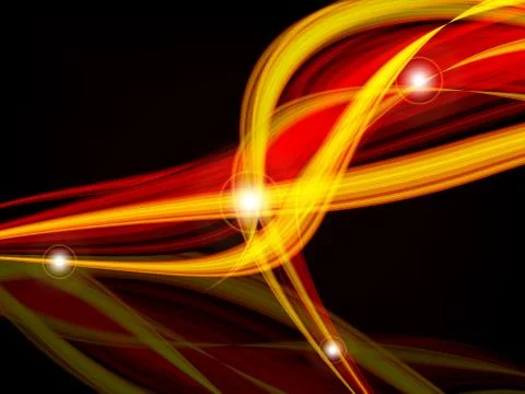 Wavy lines with copy space. eps10 Stock Illustration