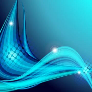 Wavy lines with copy space. eps10 Illustrazione stock