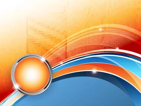 Wavy lines with copy space. eps10 Stock Illustration