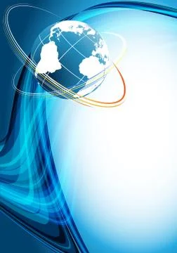 Wavy lines with copy space. eps10 Stock Illustration