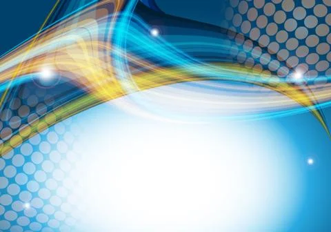 Wavy lines with copy space. eps10 Stock Illustration