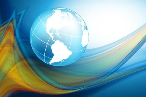 Wavy lines with copy space. eps10 Stock Illustration
