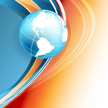 Wavy lines with copy space. eps10 Illustrazione stock