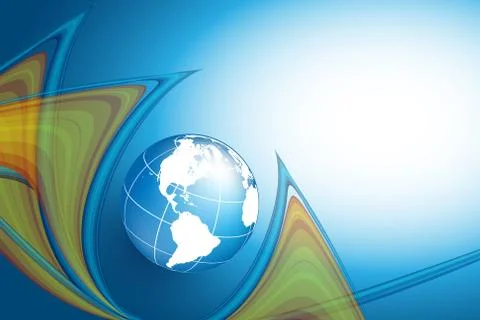 Wavy lines with copy space. eps10 Stock Illustration