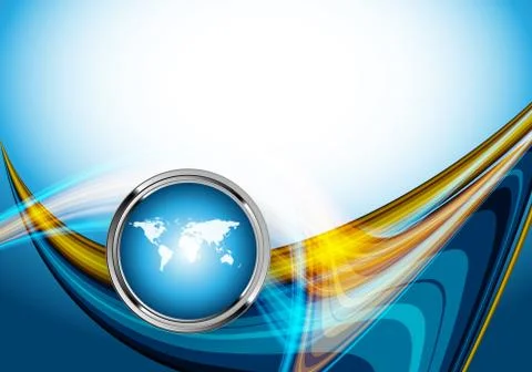 Wavy lines with copy space. eps10 Stock Illustration