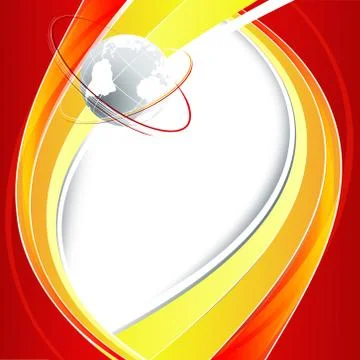 Wavy lines with copy space Stock Illustration