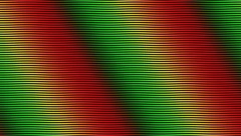 Wavy lines create a rhythmic pattern using red, green, and Stock Footage 338323296