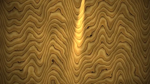 Wavy lines create texture in golden toned abstract design 库存影片 338042697