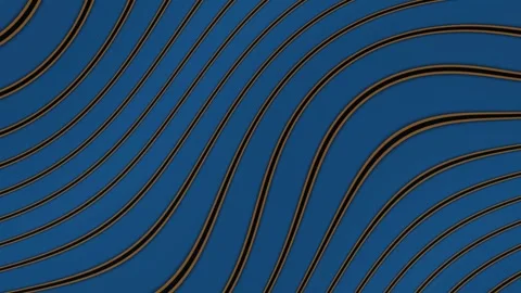Wavy lines in dark blue with gold accents fill the Stock Footage 340282664