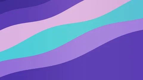 Wavy lines flow in layered purple, pink, and green hues Stock Footage 329898237