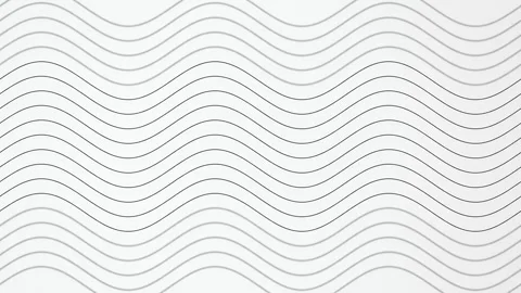Wavy lines horizontal flowing seamless loop motion background Stock Footage 348050225