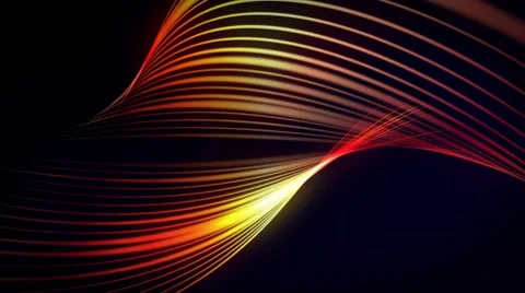 Wavy lines in motion Stock Footage 7761063