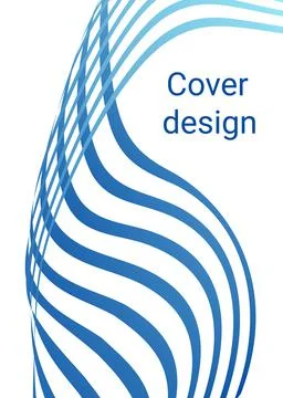 Wavy lines or ribbons. Multicolored gradient. Creative unusual background wit Illustrazione stock