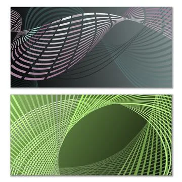 Wavy lines or ribbons. Multicolored striped gradient. Creative unusual backgr Illustration