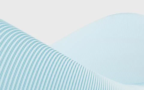 Wavy lines pattern background, curve structure, 3d rendering. Stock Illustration